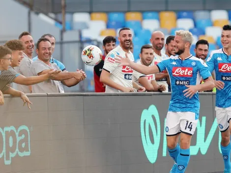 Napoli le ganó cómodo a Sampdoria e Hirving Lozano recibió su primera ovación