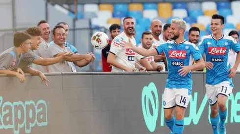 Napoli le ganó cómodo a Sampdoria e Hirving Lozano recibió su primera ovación