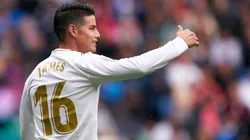 James Rodríguez, jugador del Real Madrid de España.