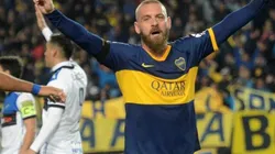 Daniele De Rossi festejando su tanto en Boca.