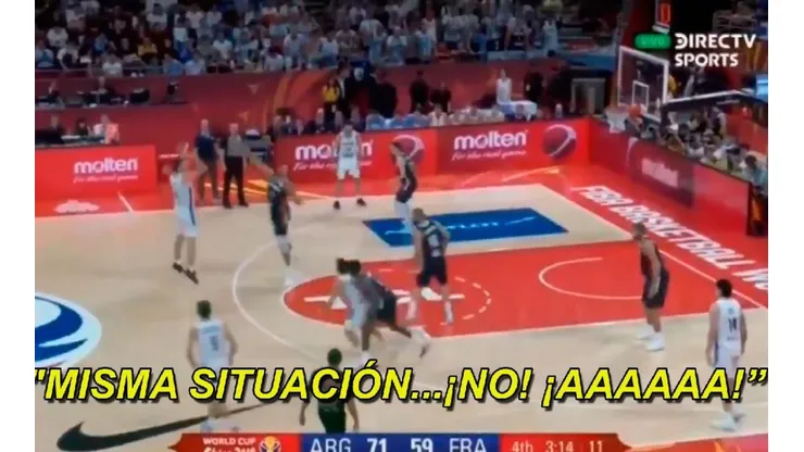 Altamirano, el relator más loco del básquet, descarriló con el doble triple de Scola