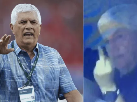 Comesaña juega con fuego: suspendido y le hizo un gesto a las cámaras de Win