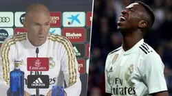 Zidane se cansó que lo acusen de no confiar en Vinícius: "Es el futuro del Madrid"