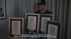 Sigue haciendo historia: Ozuna recibe cuatro récords Guinness