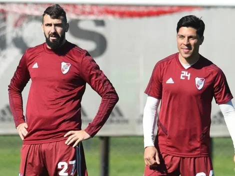 Enzo Pérez descubrió un GIF de Pratto, lo subió a una historia y se estalló de la risa