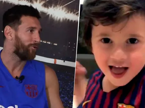 Messi reveló de qué equipo es Mateo y contó por qué se había enojado su hijo