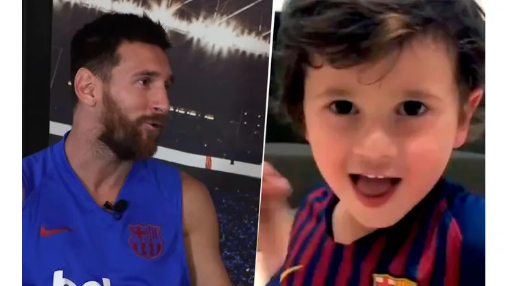 Messi reveló de qué equipo es Mateo y contó por qué se había enojado su hijo