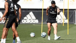 ¡No lo para nadie! Bombazo y adentro, el golazo de James en entrenamiento con el Real Madrid