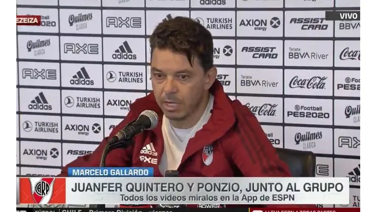 Gallardo habló sobre los rumores de que le habría pedido a Scaloni que cuide a sus jugadores