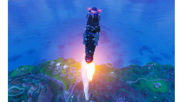 Filtrado: el Visitante de Fortnite volvería a construir el cohete en Polvorín Polvoriento