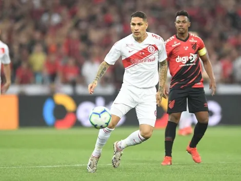 Todo en la vuelta: Guerrero jugó en la derrota 1-0 del Inter en la ida de la final de la Copa de Brasil