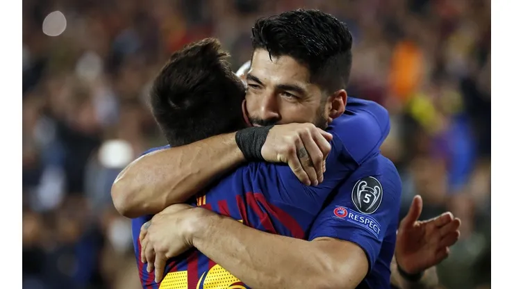 Foto de Lionel Messi y Luis Suárez.