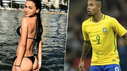 Foto de Gabriel Jesús y su novia.