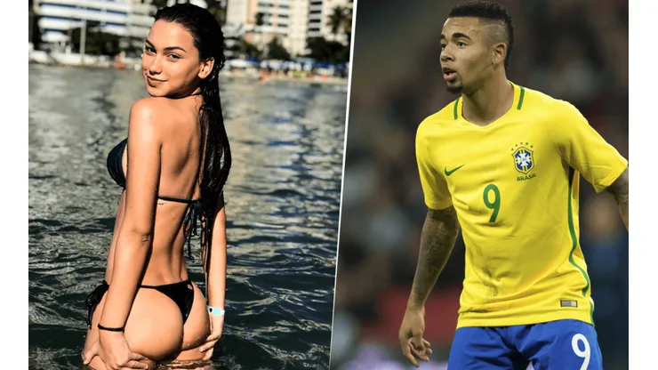 Foto de Gabriel Jesús y su novia.