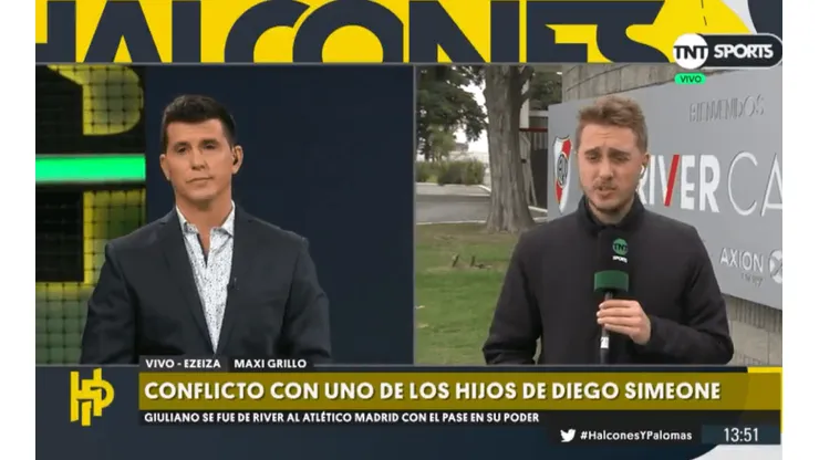 En TNT Sports contaron que "en River están que vuelan" por la salida del hijo del Cholo Simeone