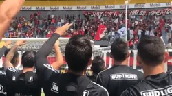 El apoyo de la afición de Atlas en el entrenamiento