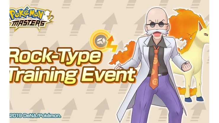 Nuevo evento de desarrollo Roca y Reclutamiento Destacado en Pokémon Masters