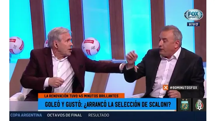 Cai Aimar se volvió loco y lo tuvo que frenar El Pollo: "No manotees al compañero"
