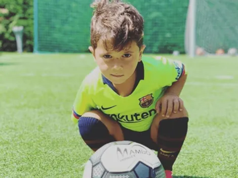 En el cumple de Mateo, jugando al fútbol, Antonela Roccuzzo grabó su mejor video de todos los tiempos