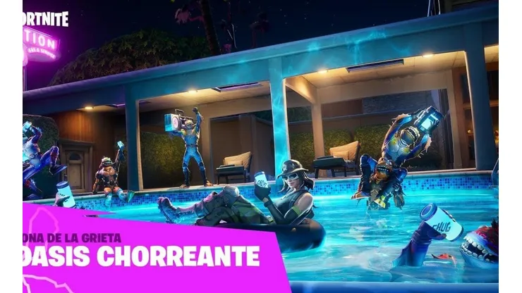 Oasis Chorreante y Caserío Colesterol llegan a Fortnite en la actualización 10.30