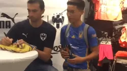 Los autógrafos de Barovero y Hurtado a jóvenes de Tigres