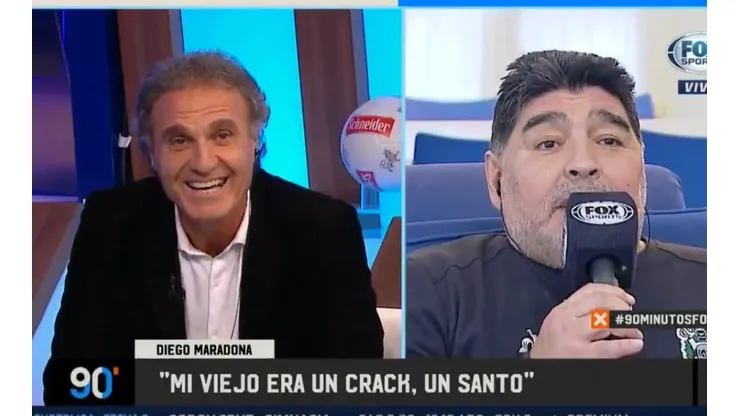 No podemos más: Ruggeri le preguntó a Maradona si se puso botox para no tener arrugas en la cara