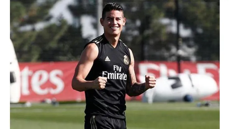 Enfocado al 100%: posteo en Instagram de James Rodríguez entrenando con el Real Madrid