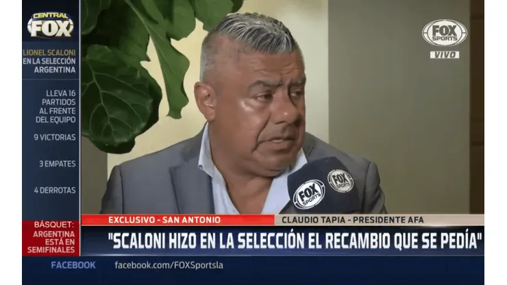 El Chiqui Tapia contó por qué oficializó a Scaloni como DT de Argentina
