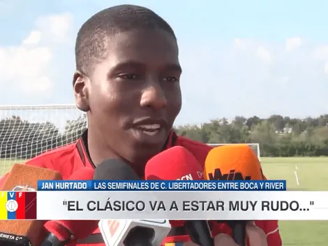 Todavía falta, pero Jan Hurtado ya empezó a vivir la serie de Libertadores contra River