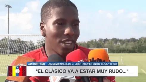 Todavía falta, pero Jan Hurtado ya empezó a vivir la serie de Libertadores contra River