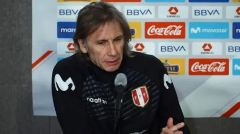 Ricardo Gareca en conferencia de prensa.
