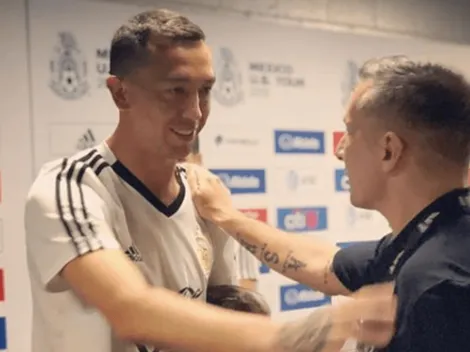 El afectuoso saludo de Marchesín con Chaco Giménez
