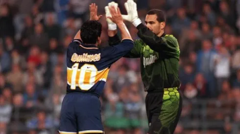 Viejas épocas entre Maradona y Chilavert.