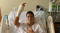 Erick Gutiérrez fue operado con éxito de su fractura