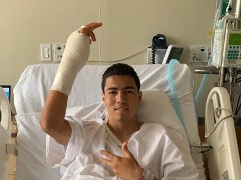 Erick Gutiérrez fue operado con éxito de su fractura