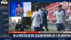 En FOX adelantaron la formación que usaría Argentina para enfrentarse a México