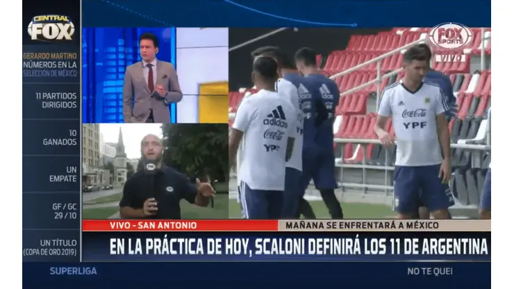 En FOX adelantaron la formación que usaría Argentina para enfrentarse a México