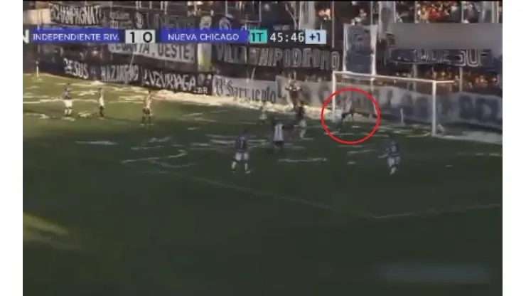 El gol en contra de Daniel Díaz.