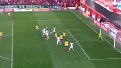 Nico González ganó en el aire y empató rápido para Argentina en el partido ante Colombia