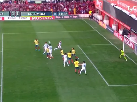 Nico González ganó en el aire y empató rápido para Argentina en el partido ante Colombia
