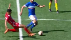 La dura entrada de Laba a Silva.