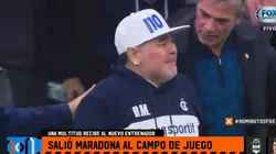 Muy emocionado: así ingresó Maradona, ante una multitud, al estadio de Gimnasia