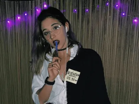 Delfina Pignatiello se disfrazó de colegiala y pidió que por favor no llamen a sus papás