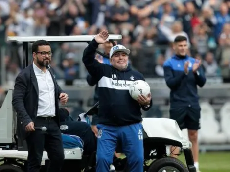 La figura del River de Gallardo que fue hasta La Plata para ver la presentación de Maradona