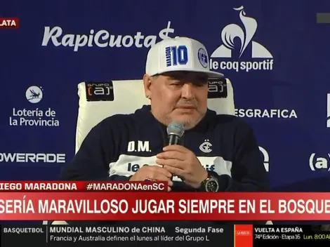 En plena conferencia de prensa, Maradona se quebró hablando de Caniggia