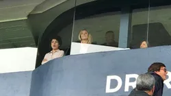 Rocío Oliva en la cancha de Gimnasia.