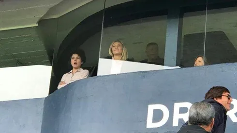 Rocío Oliva en la cancha de Gimnasia.