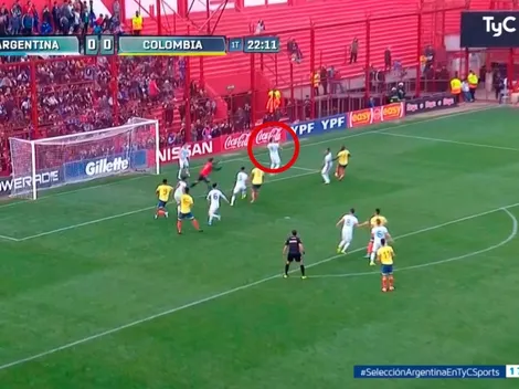 Ponce se la desvió al arquero y Argentina le dejó servido el primer gol a Colombia