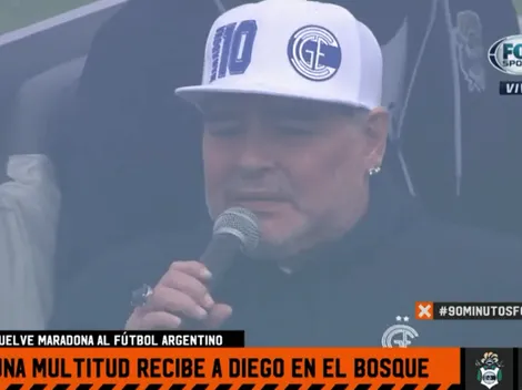 Desafiante: Maradona desmintió un rumor periodístico que comenzó apenas llegó a Gimnasia