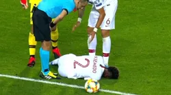 Así quedó Nelson Semedo.